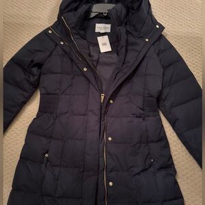 Cole Haan Women's Navy Blue Puffer Jacket